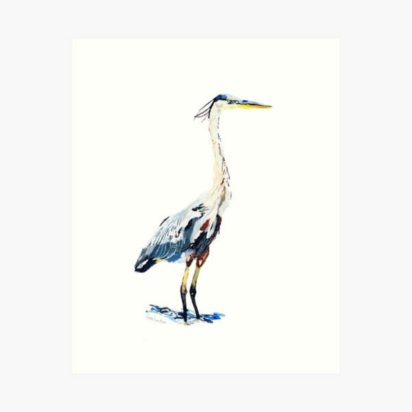 Heron No.2 Art Print