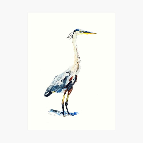 Heron No.2 Art Print