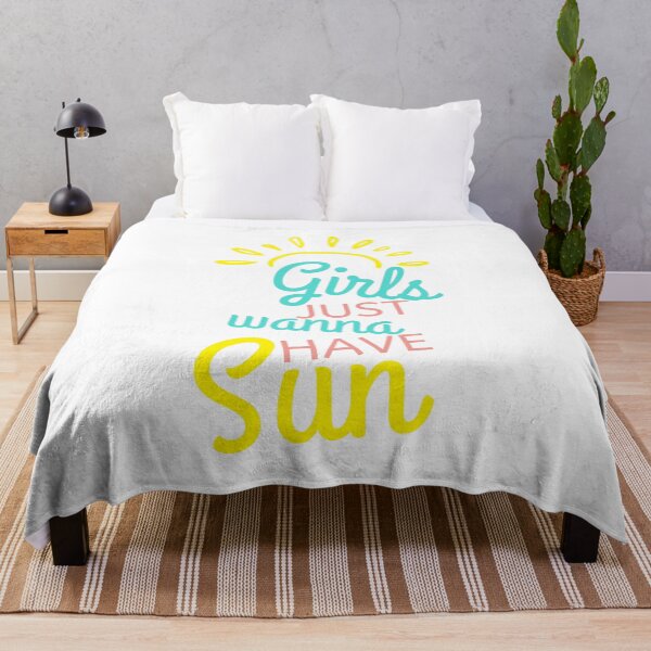 Item preview, Girls Just Wanna Have Sun. Fun Summer Time Lover Quote. designed and sold by That Cheeky Tee.