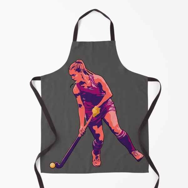 Item preview, Field Hockey Player (Sunset Orange & Burgundy) designed and sold by Zia Frazier.