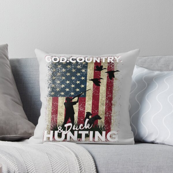 Artikelvorschau, Gottland und Entenjagd, Entenjäger-Design mit amerikanischer Flagge entworfen und verkauft von LifeCrush.