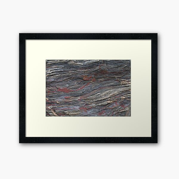 rusted rocks ii Framed Art Print