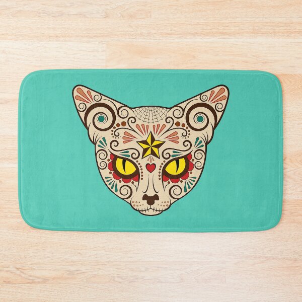 Item preview, Day of the Dead Sugar Skull Cat Face designed and sold by JeffBartels.