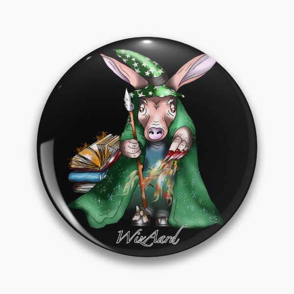 Item preview, Aardvark wizard designed and sold by CuisineCat.