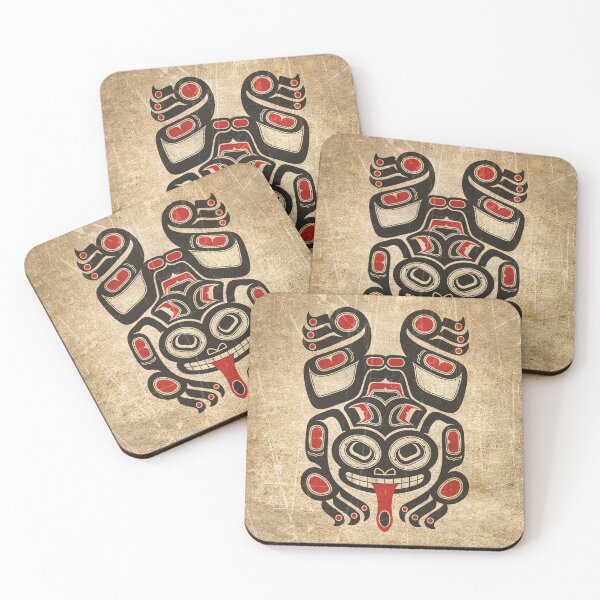 Item preview, Red and Black Haida Spirit Tree Frog designed and sold by JeffBartels.