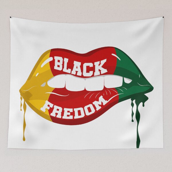 Item preview, BLACK FREEDOM LIPS JUNETEENTH EMANCIPATION DAY designed and sold by lukas69graphic.