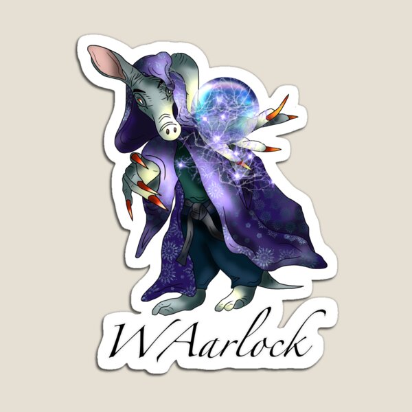 Item preview, Dnd warlock Aardvark designed and sold by CuisineCat.