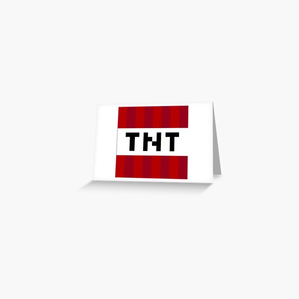 Minecraft Tnt Greeting Card For Sale By Allaboutgaming Redbubble