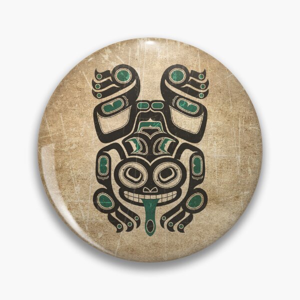Item preview, Teal Blue and Black Haida Spirit Tree Frog designed and sold by JeffBartels.