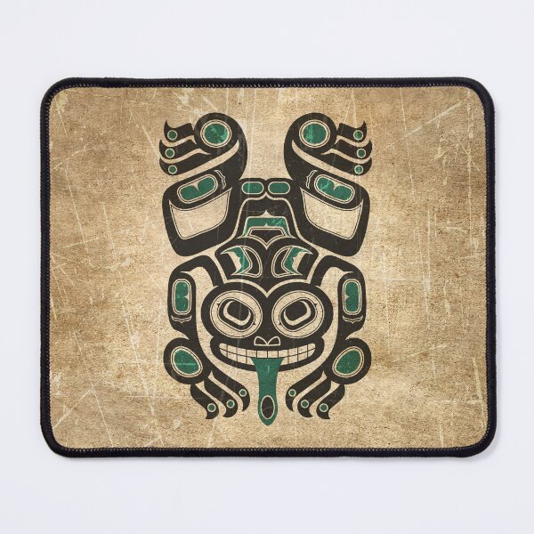 Item preview, Teal Blue and Black Haida Spirit Tree Frog designed and sold by JeffBartels.