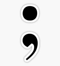 semicolon project Sticker