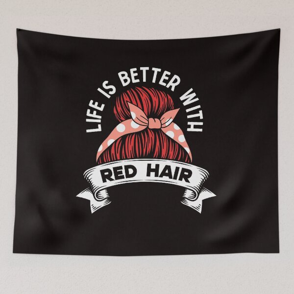 Item preview, Life Better With Red Head Ginger Girl Irish Red Haired designed and sold by TomGiantDesigns.
