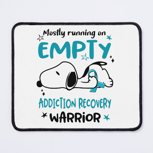 Item preview, Mostly Running on Empty Addiction Recovery Warrior designed and sold by Wlsnpeggy.