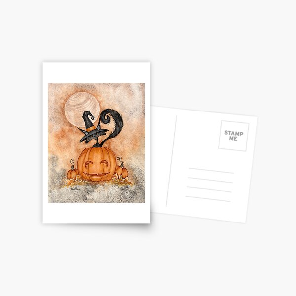 Halloween Kitty Postcard