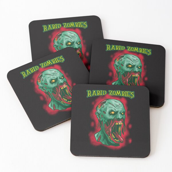 Item preview, Rabid Zombies Ghoul horror skull designed and sold by MerchByCraig.