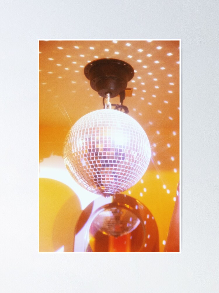 Pink Disco Ball Art Print by Sammy Hearn