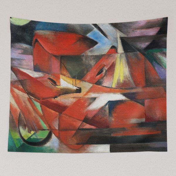 Item preview, The Foxes Franz Marc Animal Painting designed and sold by VintageArchive.