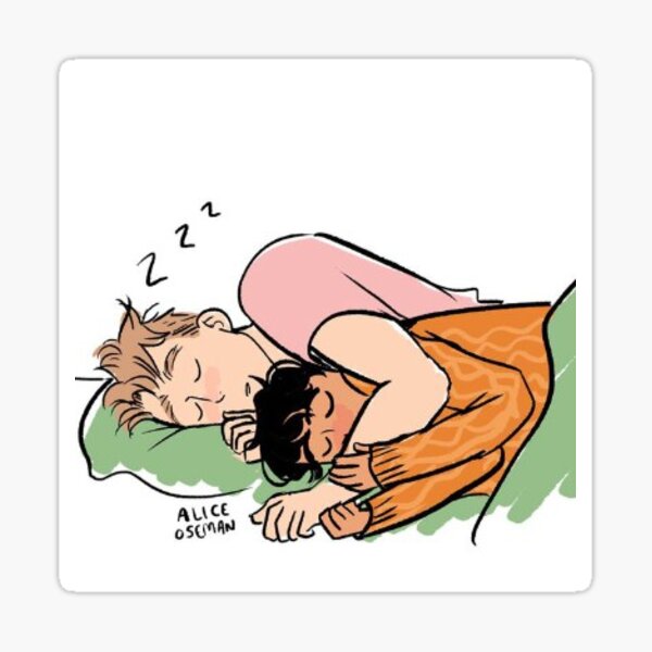 Item preview, heartstopper nick and charlie sleeping designed and sold by artisticalien.