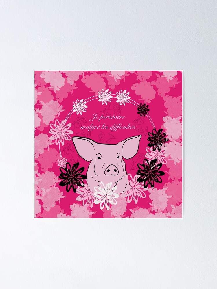 "Pig" Poster for Sale by Herami Redbubble
