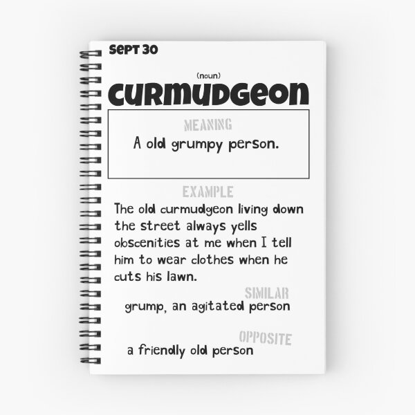 Item preview, September 30 Curmudgeon designed and sold by Square Root of Squid.