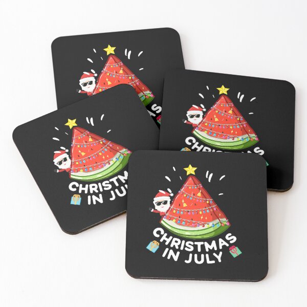 Item preview, CHRISTMAS IN JULY WATERMELON SANTA SUMMER TREE designed and sold by sobriowslen.