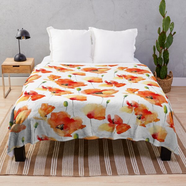 Item preview, Oriental Orange Poppy floral Collection   designed and sold by whitedove457.