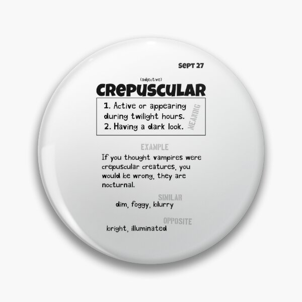 Item preview, September 27 Crepuscular designed and sold by Square Root of Squid.