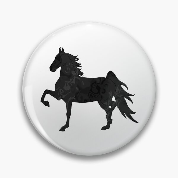 Item preview, Swirly Saddlebred Trotting Dark Gray designed and sold by theaadesigns.