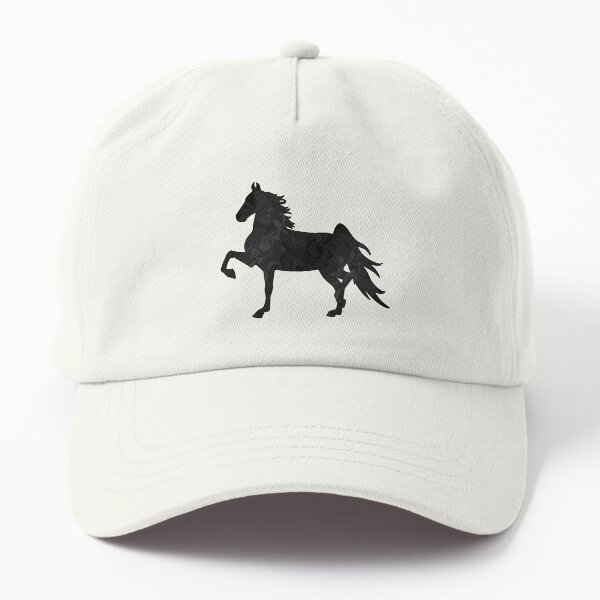 Aperçu de l'œuvre Swirly Saddlebred Trot Gris Foncé créée et vendue par theaadesigns.