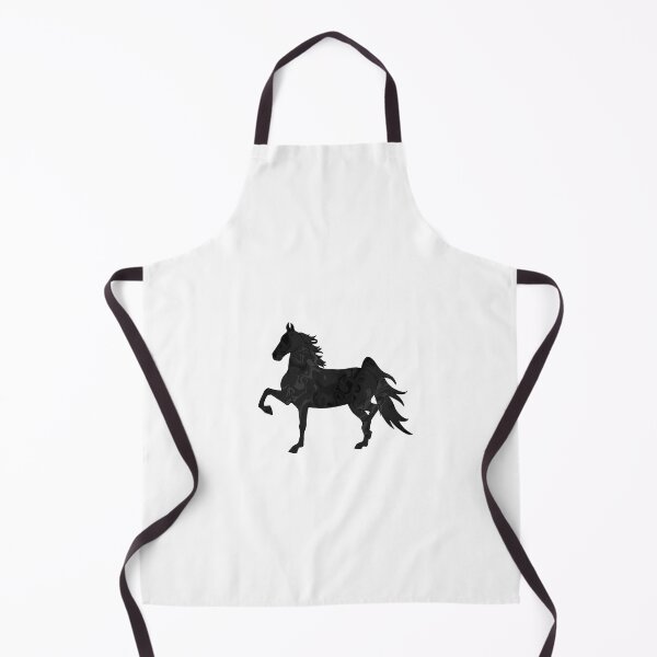 Item preview, Swirly Saddlebred Trotting Dark Gray designed and sold by theaadesigns.