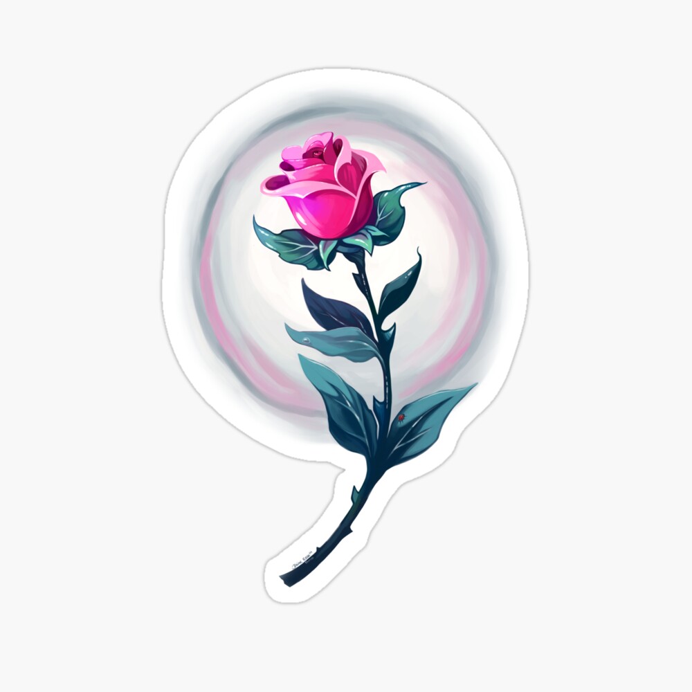 Briar Rose Tattoo Emblem Poster For Sale By Tiggytattoos Redbubble