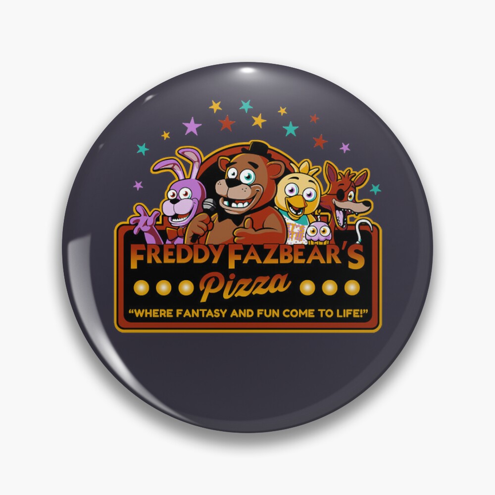 Decisive Rise For Survival Try Five Nights At Freddy'S Freddy Fazbear'S  Pizza Fnaf Logo Retro Pin for Sale by Charlessiegel