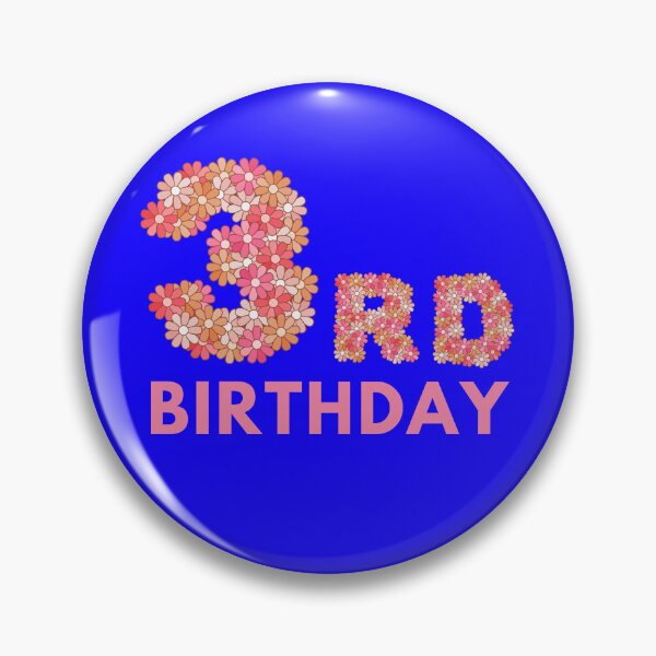 Item preview, My 3rd Birthday Floral Design designed and sold by prudencehollow.