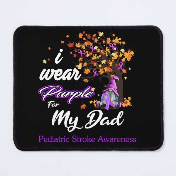 Item preview, Pediatric Stroke Awareness Ribbon Tree I Wear Purple For My Dad designed and sold by Hatjar.
