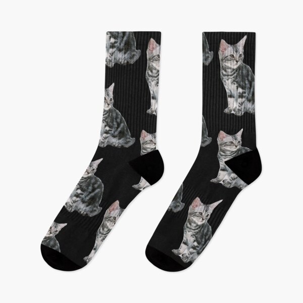 Item preview, Striped Gray Cat Face designed and sold by ArtMeetsPizza.