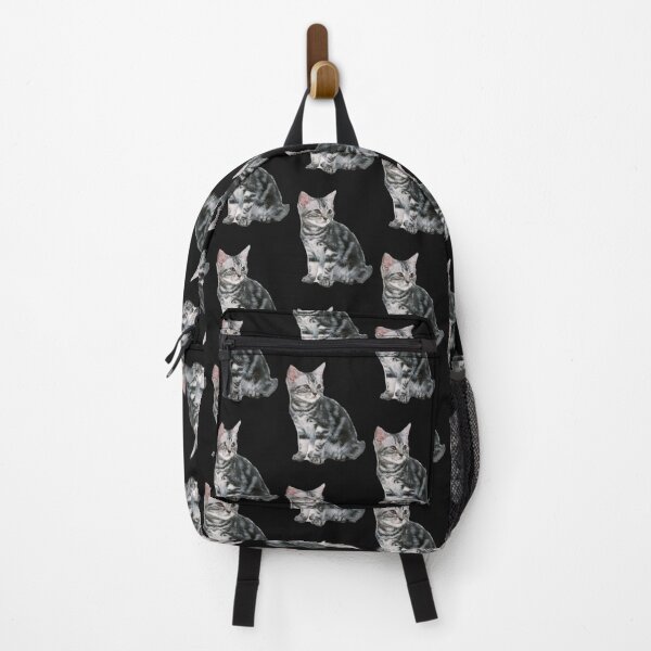 Item preview, Striped Gray Cat Face designed and sold by ArtMeetsPizza.