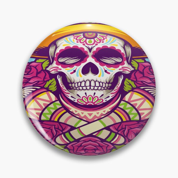 Item preview, Dia De Los Muertos Sugar Skull Mexico Sombrero & Barbell For Light Colors designed and sold by DigitalInspired.