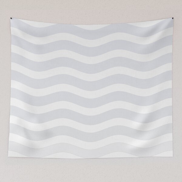 Item preview, Gray and White Waves designed and sold by BeJolley.