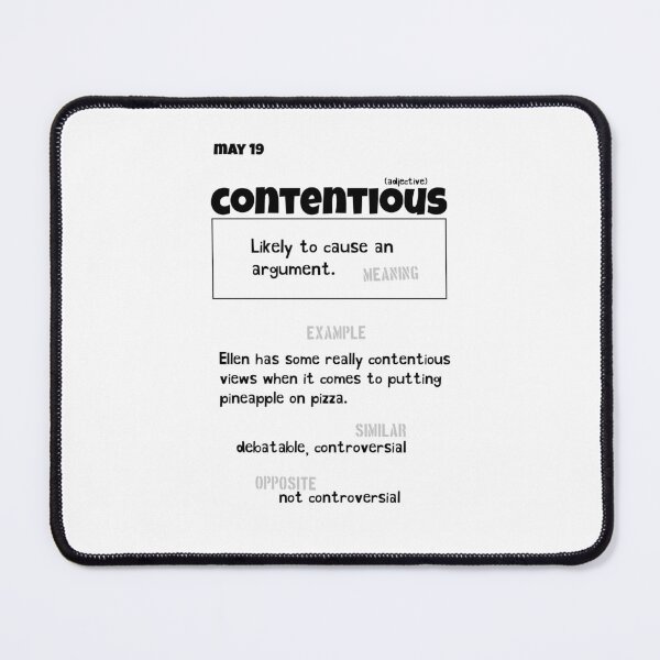 Item preview, May 19 Contentious designed and sold by Square Root of Squid.