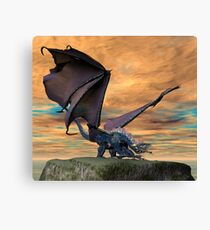 Blue Dragon Canvas Print