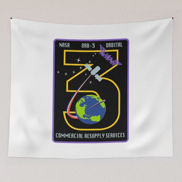 Item preview, NASA: CRS Orb-3 Logo designed and sold by Nikki SpaceStuffPlus.