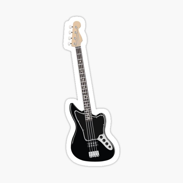 Electric Bass Guitar Sticker