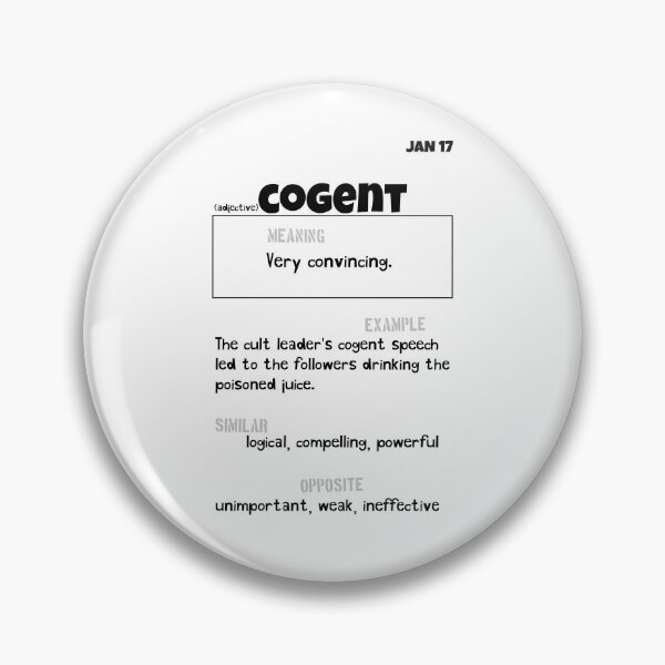 Item preview, January 17 Cogent designed and sold by Square Root of Squid.
