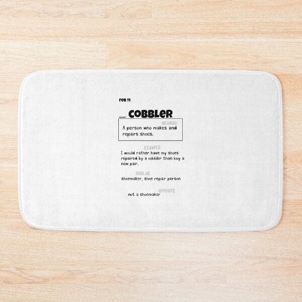 Item preview, February 11 Cobbler designed and sold by Square Root of Squid.