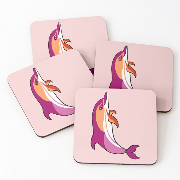 Item preview, lesbian pride common dolphin designed and sold by PigeonGryphon.