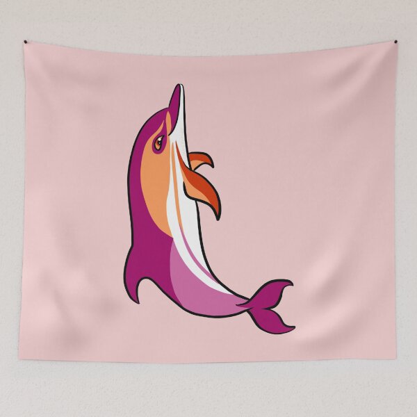 Item preview, lesbian pride common dolphin designed and sold by PigeonGryphon.