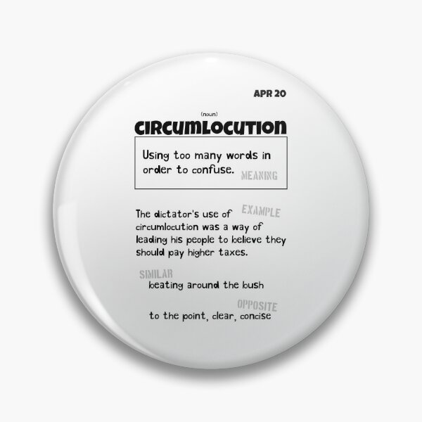 Item preview, April 20 Circumlocution designed and sold by Square Root of Squid.