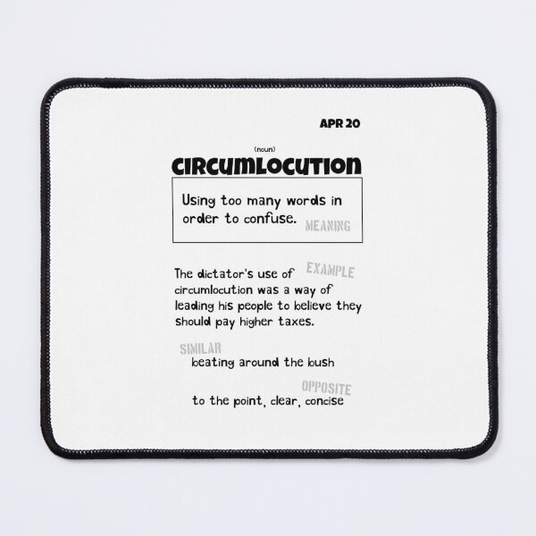 Item preview, April 20 Circumlocution designed and sold by Square Root of Squid.