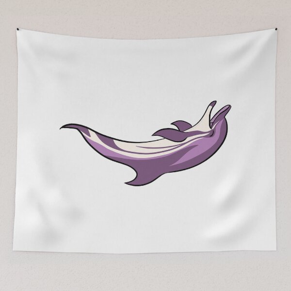 Item preview, queer pride striped dolphin designed and sold by PigeonGryphon.