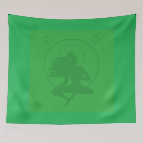 Item preview, Minimalist Green Tara Buddha Print designed and sold by DharmaArts.
